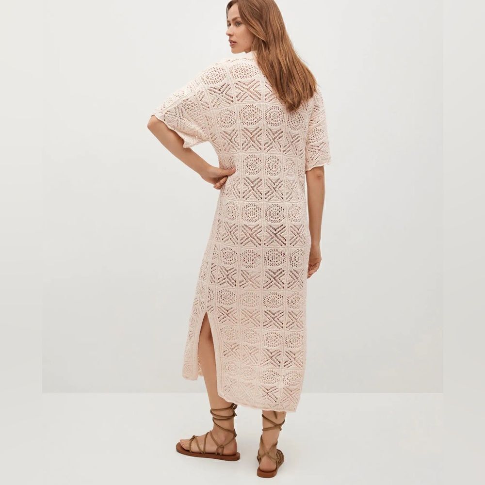 Mango Crochet Cotton dress new - Picture 12 of 15